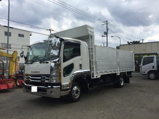 フォワードカスタム　未使用車　ワイド　ファームダンプ　5.3m　中型トラック