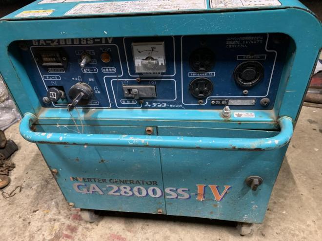 発電機DENYOインバータ付き GA-2800SSIV ガソリンエンジン2.8KVA 100V