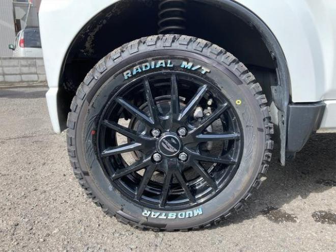 トラック ＫＵ　４ＷＤエアコン・パワステ地区限定車　リフトアップ　電光ナンバー　新品社外マフラー　社外アルミ　マットタイヤ　シートカバー　社外レザーシートカバー 4WD 660 2Dr