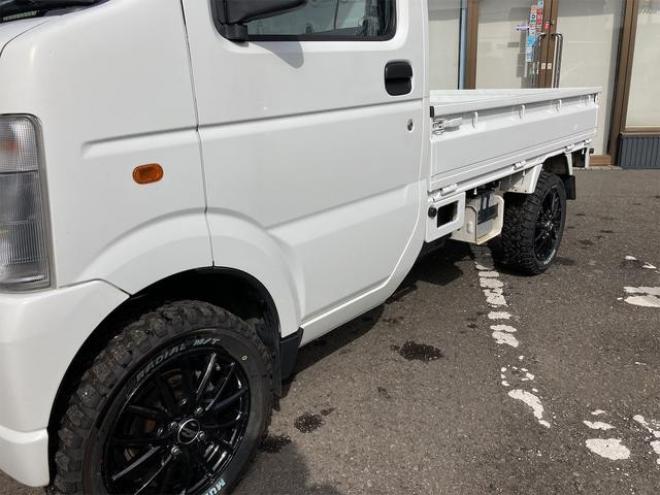 トラック ＫＵ　４ＷＤエアコン・パワステ地区限定車　リフトアップ　電光ナンバー　新品社外マフラー　社外アルミ　マットタイヤ　シートカバー　社外レザーシートカバー 4WD 660 2Dr