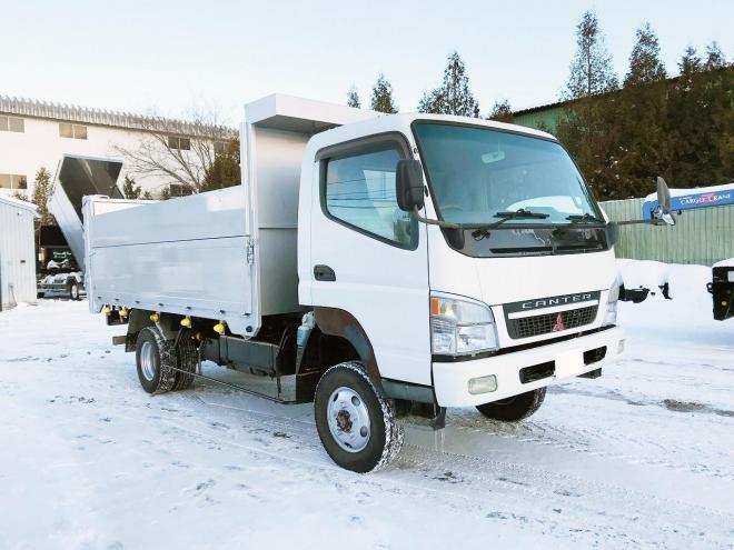 キャンター中古　4WD　ワイドファームダンプ　小型トラック