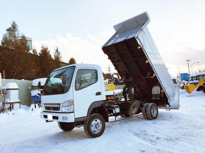 キャンター中古　4WD　ワイドファームダンプ　小型トラック