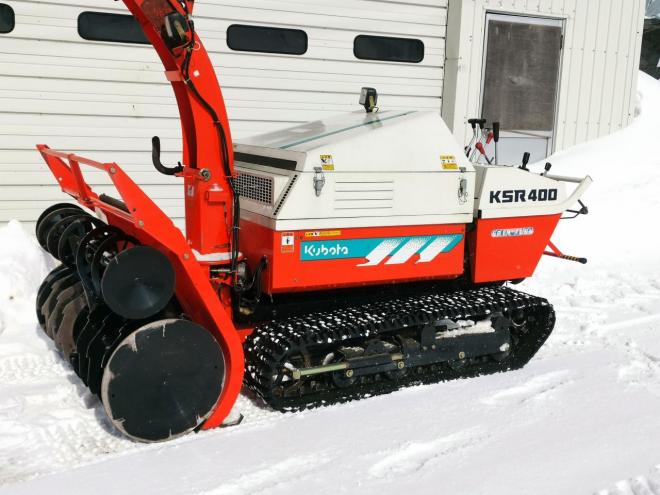 40馬力！】クボタ KSR400 ディーゼル大型除雪機 当別町近郊より