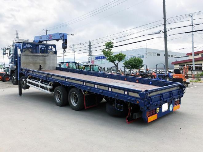 プロフィア中古　4段ラジコンセルフクレーン（重機運搬車）