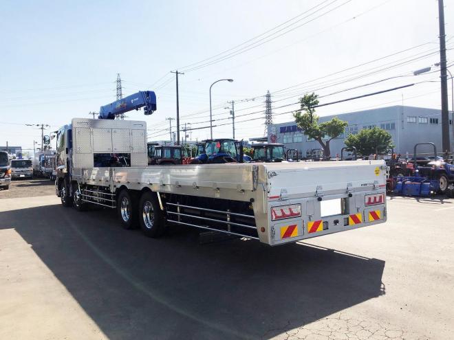 プロフィア未使用　重機運搬車　4段ラジコンセルフクレーン　ウインチ付　nht
