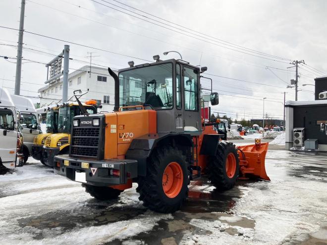 ホイールローダ日立　中古　タイヤショベル　LX70-7　マルチプラウ