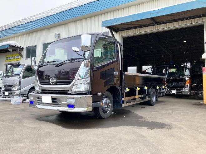 デュトロ中古　ディーゼルターボ　ワイドロング　4WD　平ボディ　2t　小型トラック