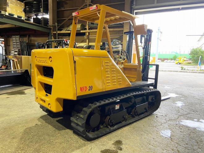 フォークリフトモロオカ　中古　MFD-20　不整地クローラ式フォークリフト