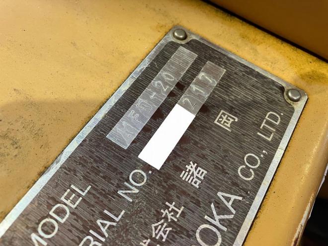 フォークリフトモロオカ　中古　MFD-20　不整地クローラ式フォークリフト