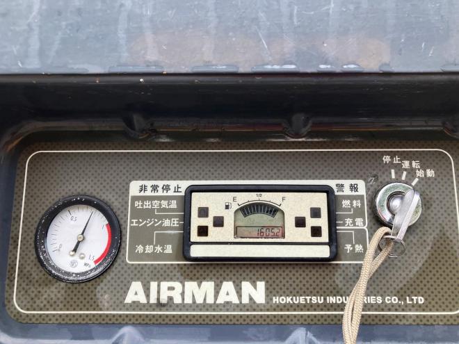 コンプレッサー北越　中古　エアマン　PDS75SC　エンジンコンプレッサー