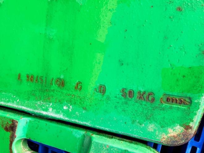 その他ジョンディア　中古　ウェイト　50kg×6枚　農機具