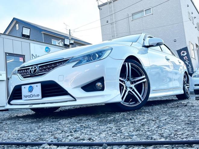 マークX2.5 250G FパッケージFour 4WD　ローンが不安な方＜優遇ローン＞　モデリスタ　19AW　ローダウン　社外ナビ