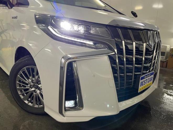 アルファードハイブリッドＳＲ後期型　本州仕入　ワンオーナー　寒冷地仕様　禁煙車　トヨタセーフティセンス　プリクラッシュ　レーダークルーズ　レーントレーシング　純正１７インチＡＷ　社外１６ＡＷ＋スタッドレスタイヤ付　純正１０インチビッグナビ（フルセグ地デジ　ＤＶＤ再生　Ｂｌｕｅｔｏｏｔｈ）＋バックカメラ　デジタルインナーミラー　純正エンジンスターター　前後ドライブレコーダー　両側パワースライドドア　パワーバックドア　純正ブラックレザーシート　電動オットマン　三眼ＬＥＤヘッドライト 4WD 2500 5Dr