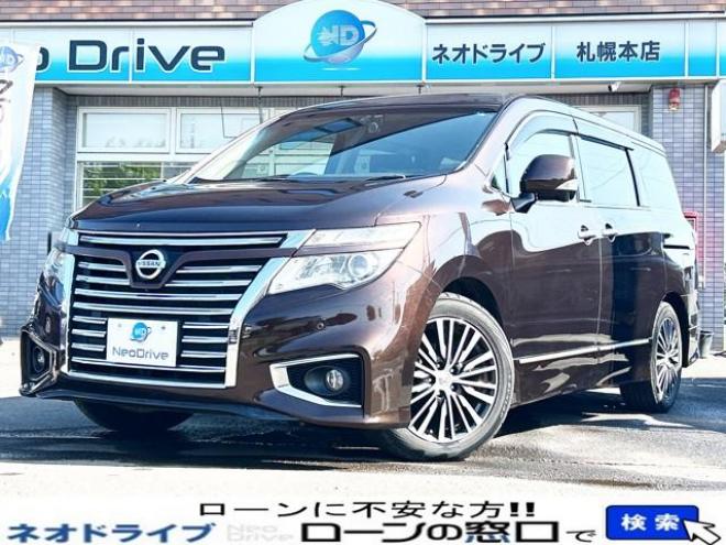エルグランド2.5 250ハイウェイスター 4WD　ローンが不安な方＜優遇ローン＞　本州仕入　純正ナビ　後席モニター　TV