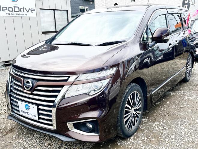 エルグランド2.5 250ハイウェイスター 4WD　ローンが不安な方＜優遇ローン＞　本州仕入　純正ナビ　後席モニター　TV
