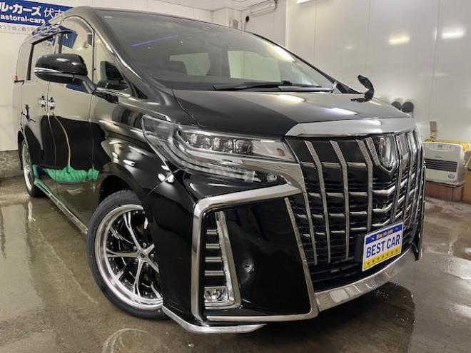 アルファードＳ　Ｃパッケージ後期型　本州仕入　法人ワンオーナー　寒冷地仕様　禁煙車　トヨタセーフティセンス　ＷＯＲＫシュヴァート２０インチＡＷ＋新品夏タイヤ　純正１８ＡＷ＋スタッドレスタイヤ付　純正ナビ（Ｍｉｒａｃａｓｔ　Ｂｌｕｅｔｏｏｔｈ）＋バックカメラ　アルパインデジタルインナーミラー＆ドライブレコーダー　両側パワースライドドア　パワーバックドア　純正ブラックレザーシート　電動オットマン　三眼ＬＥＤヘッドライト　純正エンジンスターター　両席シートヒーター＆クーラー 4WD 2500 5Dr