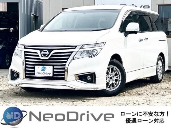 エルグランド2.5 250ハイウェイスターSアーバンC 4WD　ローンが不安な方＜優遇ローン＞　本州仕入　エアロ　寒冷地 後席モニター