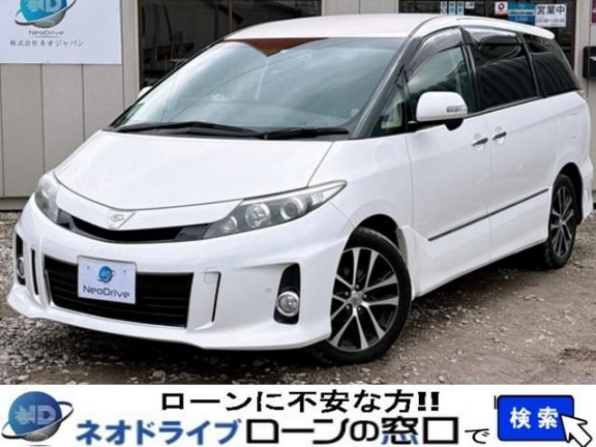 エスティマ2.4アエラス プレミアム エディション 4WD ローンが不安な方＜優遇ローン＞本州仕入　ナビ　両Pスラ　後席モニター
