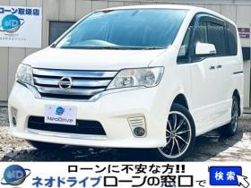 セレナ　2.0ハイウェイスターVセレクション 4WD　ローンが不安な方＜優遇ローン＞寒冷地 ナビ　両Pスラ　革調シートカバー 