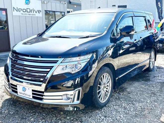 エルグランド2.5ライダー 4WD ローンが不安な方＜優遇ローン＞ 本州仕入　寒冷地 ナビTV　両側Pスラ 4WD 2500 5Dr