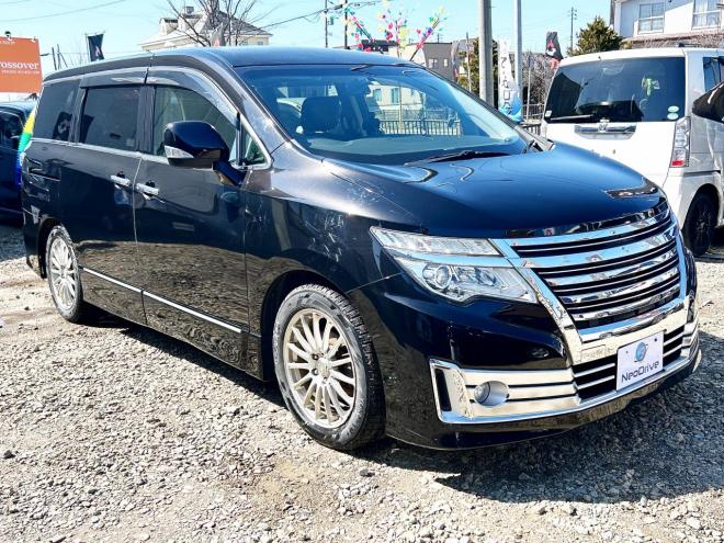 エルグランド2.5ライダー 4WD ローンが不安な方＜優遇ローン＞ 本州仕入　寒冷地 ナビTV　両側Pスラ 4WD 2500 5Dr