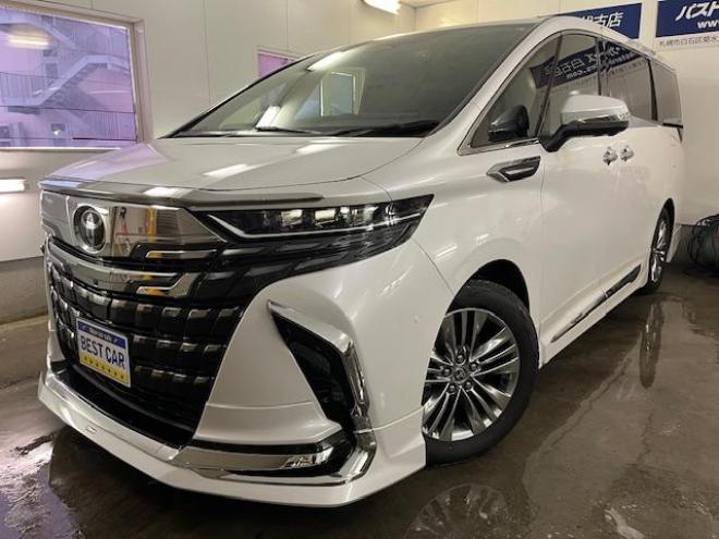 アルファードＺ　現行型　本州仕入　ワンオーナー　寒冷地仕様　フルモデリスタスポイラー＆マフラー　左右独立ムーンルーフ　純正１８インチＡＷ　ＴＯＹＯ製新品スタッドレスタイヤ付　両側パワースライドドア　パワーバックドア　純正ディスプレイオーディオナビ（フルセグ地デジ　Ｂｌｕｅｔｏｏｔｈ対応）＋バックカメラ　リアフリップダウンモニター　全方位カメラ　前後ドライブレコーダー　デジタルインナーミラー　純正ブラックレザーシート　イルミルーフスポイラー　カラーヘッドアップディスプレイ 4WD 2500 5Dr