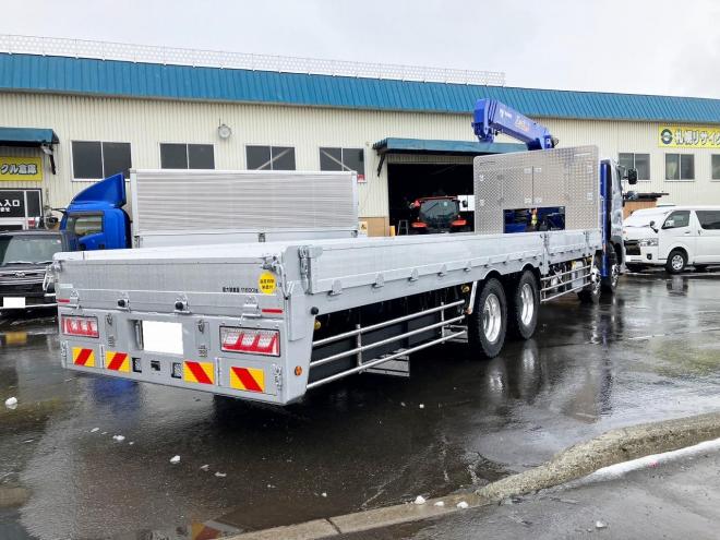 プロフィア未使用　4段ラジコンクレーン車　セルフローダー　重機運搬車ウインチ付　大型トラック　nht