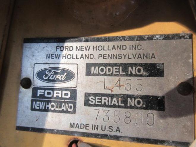 スキッドステアローダFORD　new holland L455