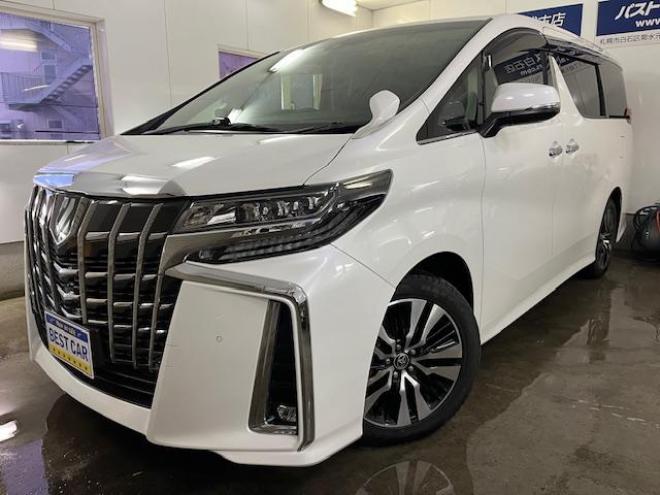 アルファードＳ　Ｃパッケージ後期型　ワンオーナー　寒冷地仕様　禁煙車　プリクラッシュ　レーダークルーズ　パーキングサポートブレーキ　レーントレーシング　純正１８インチＡＷ　社外１７ＡＷ＋スタッドレスタイヤ付　純正ナビ（フルセグ地デジ　Ｂｌｕｅｔｏｏｔｈ）＋バックカメラ　デジタルインナーミラー　両側パワースライドドア　パワーバックドア　純正ブラックレザーシート　電動オットマン　三眼ＬＥＤヘッドライト　前後ドライブレコーダー 4WD 2500 5Dr