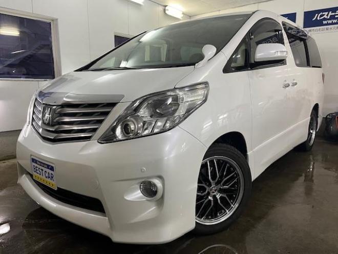 アルファード２４０Ｓ　リミテッド　本州仕入　禁煙車　ＷＡＫＯＳバリアスコーティング済　シュタイナー１８インチＡＷ　純正１６ＡＷ＋スタッドレスタイヤ付　両側パワースライドドア　純正ナビ（地デジ　ＤＶＤ再生）＋バックカメラ　前後コーナーセンサー　横滑り防止装置　ＨＩＤ　ＥＴＣ 　タイミングチェーン 4WD 2400 5Dr