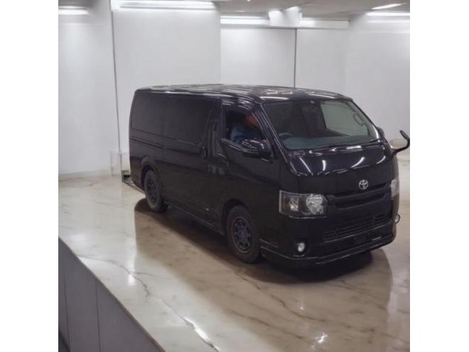 ハイエースバン4型スーパーGL ディーゼルターボ 本州車寒冷地仕様 ナビTVバックカメラ 両側パワースライドドア リアヒータークーラー インナーブラックヘッドライト 社外テール ＡＣ100V ワイパーガード 車検新規 12ヶ月点検整備済 保証付！ 4WD 3000 5Dr
