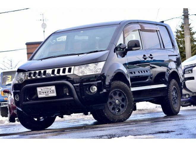 デリカＤ：５　Ｄパワーパッケージ　４WD　本州仕入　ワンオーナー　新品リフトアップ　アルパインフリップダウンモニター　新品バンパーガード　両側電動スライドドア　シートヒーター　ＥＴＣ