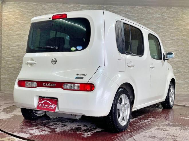 キューブ15X FOUR 4WD 5年保証 スマキー ナビTV エンスタ 寒冷地仕様 禁煙 車検整備2年付 修復歴無