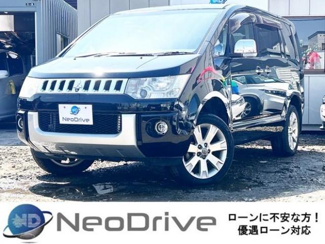 デリカD5　2.4シャモニー 4WD　ローンが不安な方＜優遇ローン＞　本州仕入 寒冷地　純正ナビ　両側PWスラ