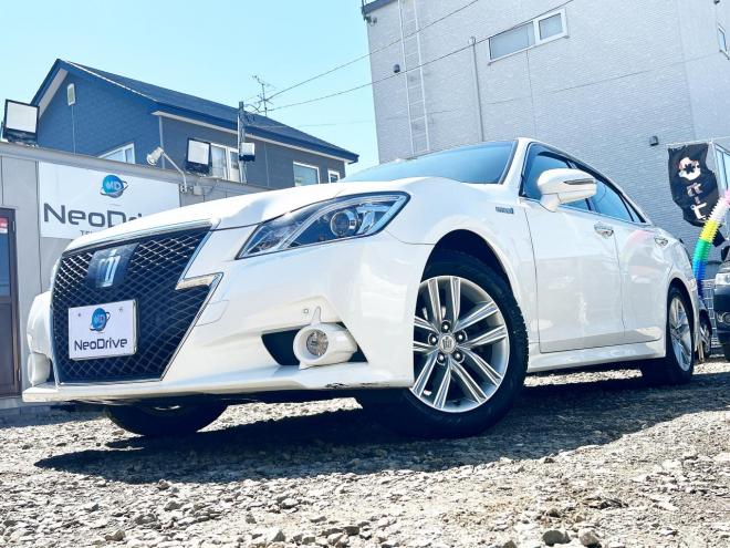 クラウンアスリート ハイブリッド2.5S Four 4WD　ローンが不安な方＜優遇ローン＞寒冷地　純正マルチナビ　フルセグTV 4WD