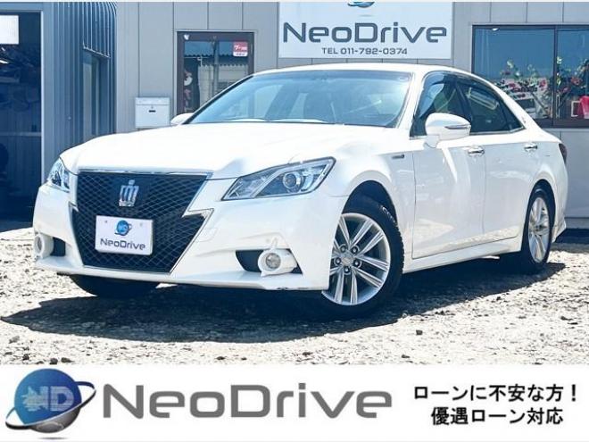 クラウンアスリート ハイブリッド2.5S Four 4WD　ローンが不安な方＜優遇ローン＞寒冷地　純正マルチナビ　フルセグTV 4WD
