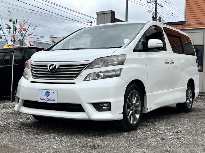 ヴェルファイア2.4Zプラチナセレクション 4WD　ローンが不安な方＜優遇ローン＞1年保証　本州仕入 両側パワスラ　後席モニター 4WD 2400 5Dr