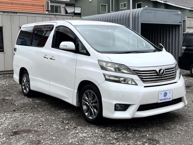 ヴェルファイア2.4Zプラチナセレクション 4WD　ローンが不安な方＜優遇ローン＞1年保証　本州仕入 両側パワスラ　後席モニター 4WD 2400 5Dr