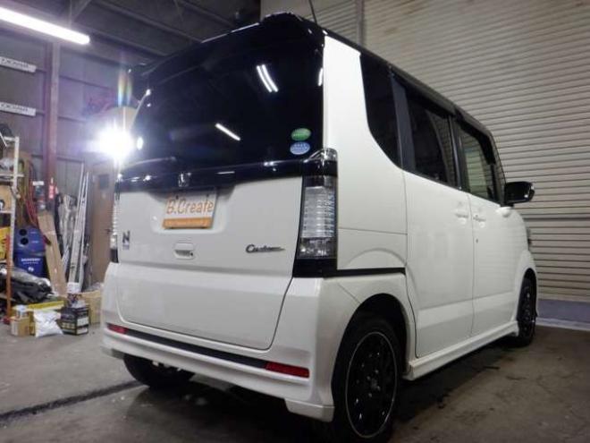 N-BOXカスタムG ターボAパッケージ 2トーンカラースタイル 4WD　ナビ・TV・B/T・Bカメラ・両側パワスラ・ 660