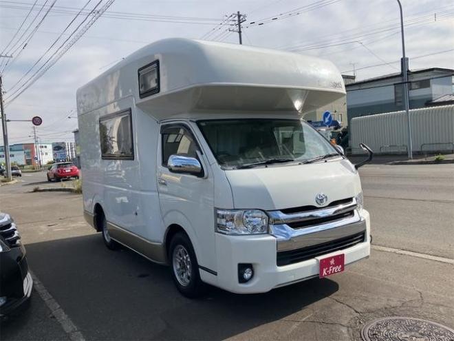 ハイエースワゴン ＧＬ　４ＷＤ　キャンピングカー　ＥＴＣ　バックカメラ　ナビ　ＴＶ　オートクルーズコントロール　オートライト　スマートキー　電動格納ミラー　ウォークスルー　ＡＴ　アルミホイール　ＣＤ　ＤＶＤ再生　ＵＳＢ 4WD 2700 4Dr