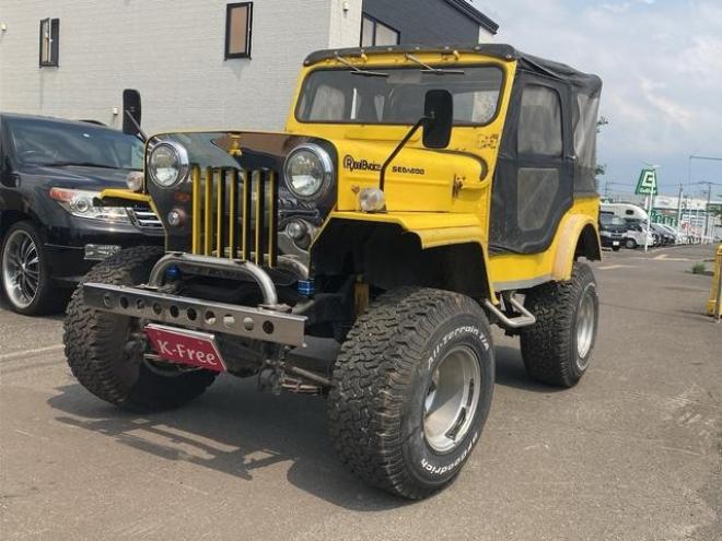 ジープ　ガソリン　２４００　　バケットシート　フルオープン　ロールバー　リフトアップ　社外アル　ミハンドル　マニュアル車 4WD 2400 2Dr