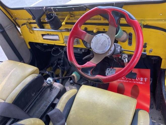 ジープ　ガソリン　２４００　　バケットシート　フルオープン　ロールバー　リフトアップ　社外アル　ミハンドル　マニュアル車 4WD 2400 2Dr