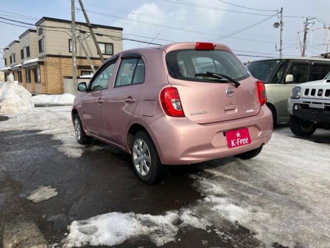 マーチＸ　ＦＯＵＲ　４ＷＤ　スマートキー　盗難防止システム　保証あり　寒冷地仕様　ＣＤ　　電動格納ミラー　エアコン　ＡＴ　　ピンク 4WD 1200 5Dr