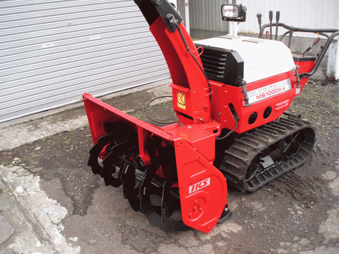 除雪機カワサキ　10馬力除雪機　ＭＳ－1000ＤＸ－Ｅ　クローラー新品交換済み（左右）