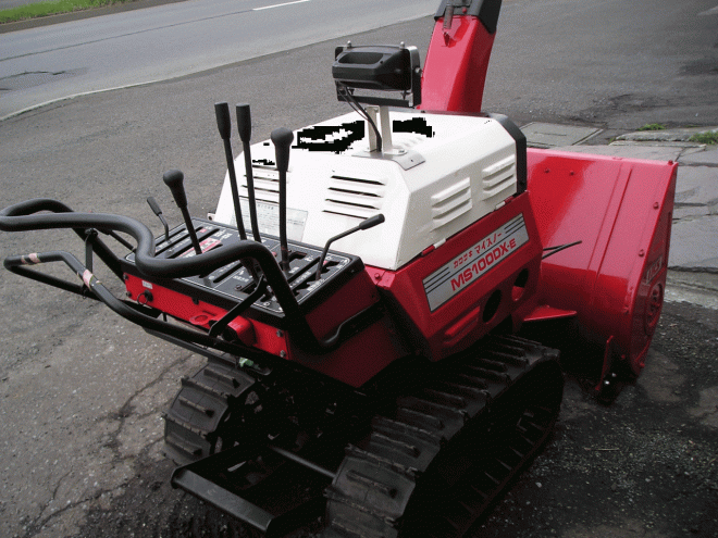 除雪機カワサキ　10馬力除雪機　ＭＳ－1000ＤＸ－Ｅ　クローラー新品交換済み（左右）
