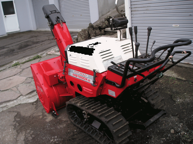 除雪機カワサキ　10馬力除雪機　ＭＳ－1000ＤＸ－Ｅ　クローラー新品交換済み（左右）