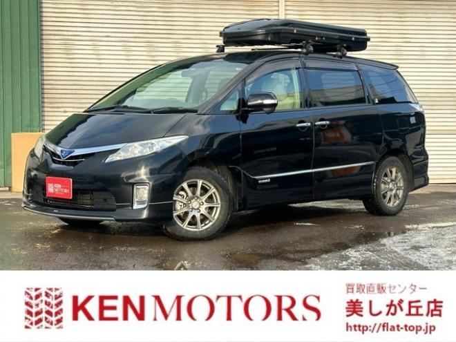 エスティマハイブリッド2.4 X 4WD　外エンスタ/ETC/モデリスタエアロ/クルコン 2400