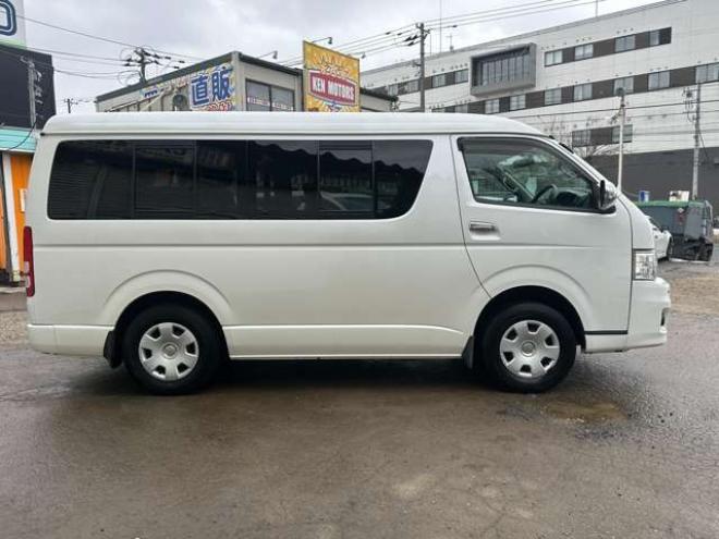 ハイエース2.7 GL ロング ミドルルーフ 4WD　左リア電動/社外ナビTV/10人乗/スターター 2700