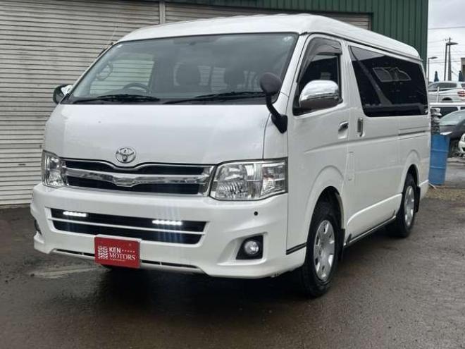 ハイエース2.7 GL ロング ミドルルーフ 4WD　左リア電動/社外ナビTV/10人乗/スターター 2700