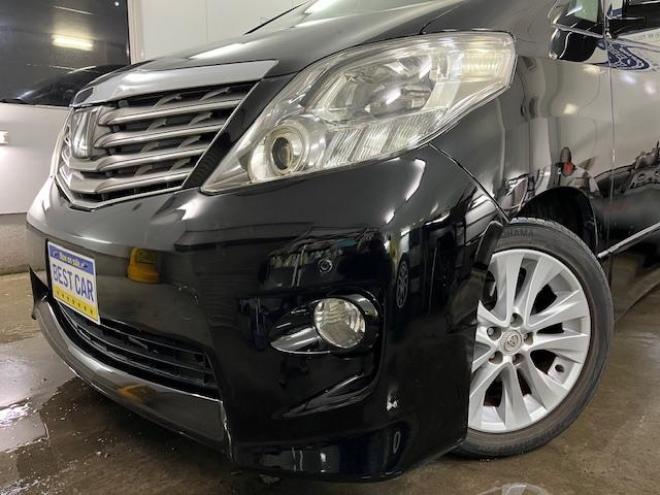 アルファード２４０Ｓ　プライムセレクションⅡ　タイプゴールド　本州仕入　ワンオーナー　禁煙車　ＷＡＫＯＳバリアスコーティング済　純正１８インチＡＷ　社外１６ＡＷ＋スタッドレスタイヤ付　両側パワースライドドア　パワーバックドア　アルパインＨＤＤナビ（フルセグ地デジ　ＤＶＤ再生　ミュージックサーバー）＋バックカメラ　アルパイン製リアフリップダウンモニター　前後コーナーセンサー　横滑り防止装置　ＨＩＤ　ＥＴＣ 　タイミングチェーン 4WD 2400 5Dr